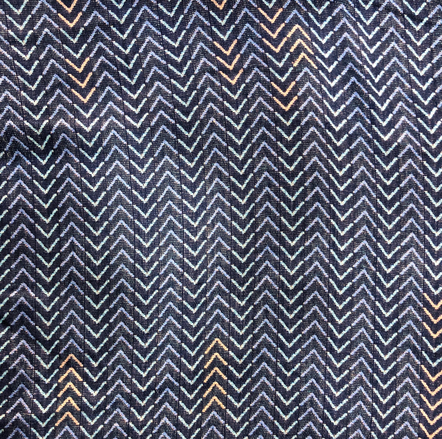 Zig Zag Print Cotton Jacquard Fabric