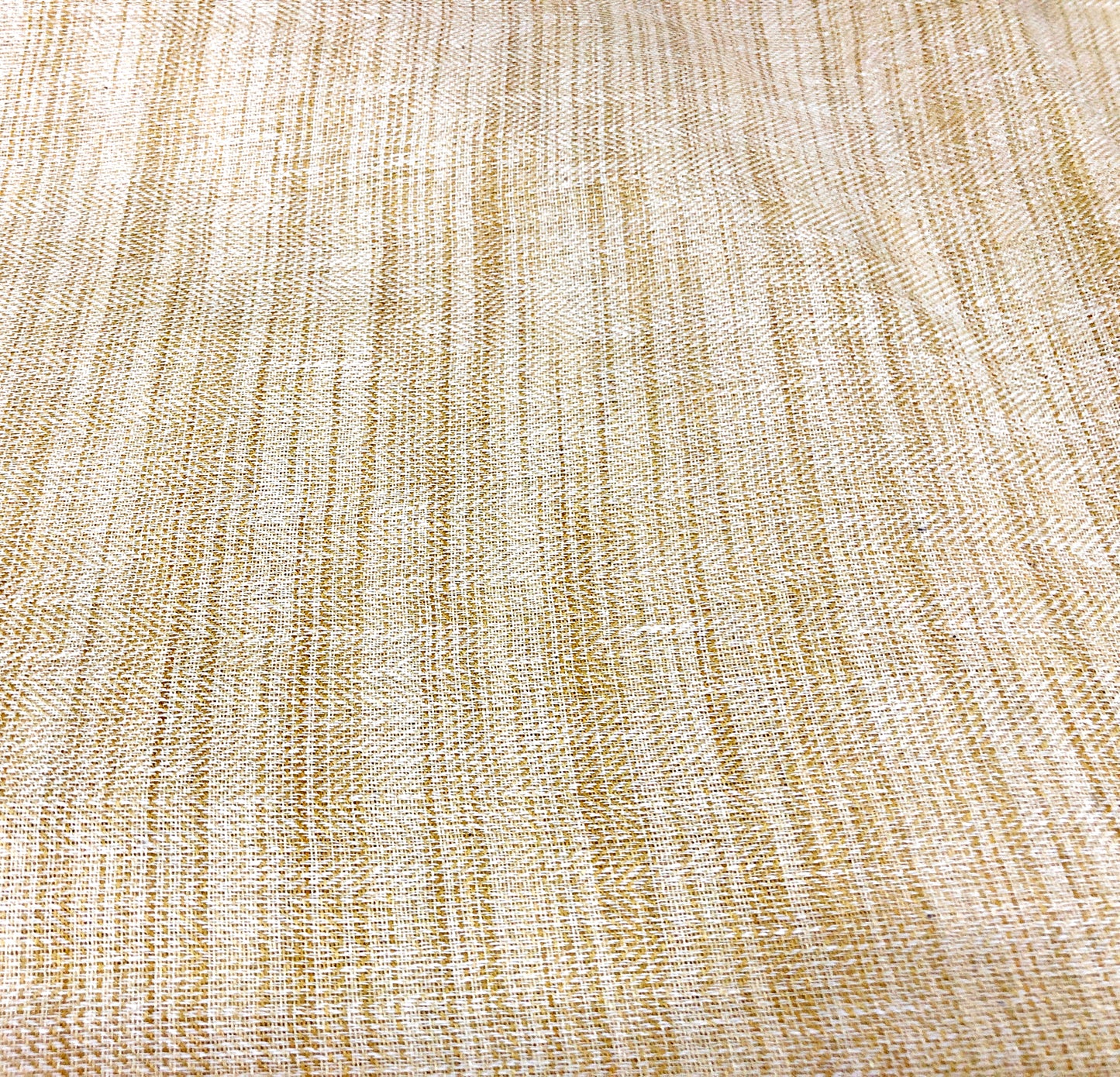 Summer Yellow Handspun Cotton Silk Fabric