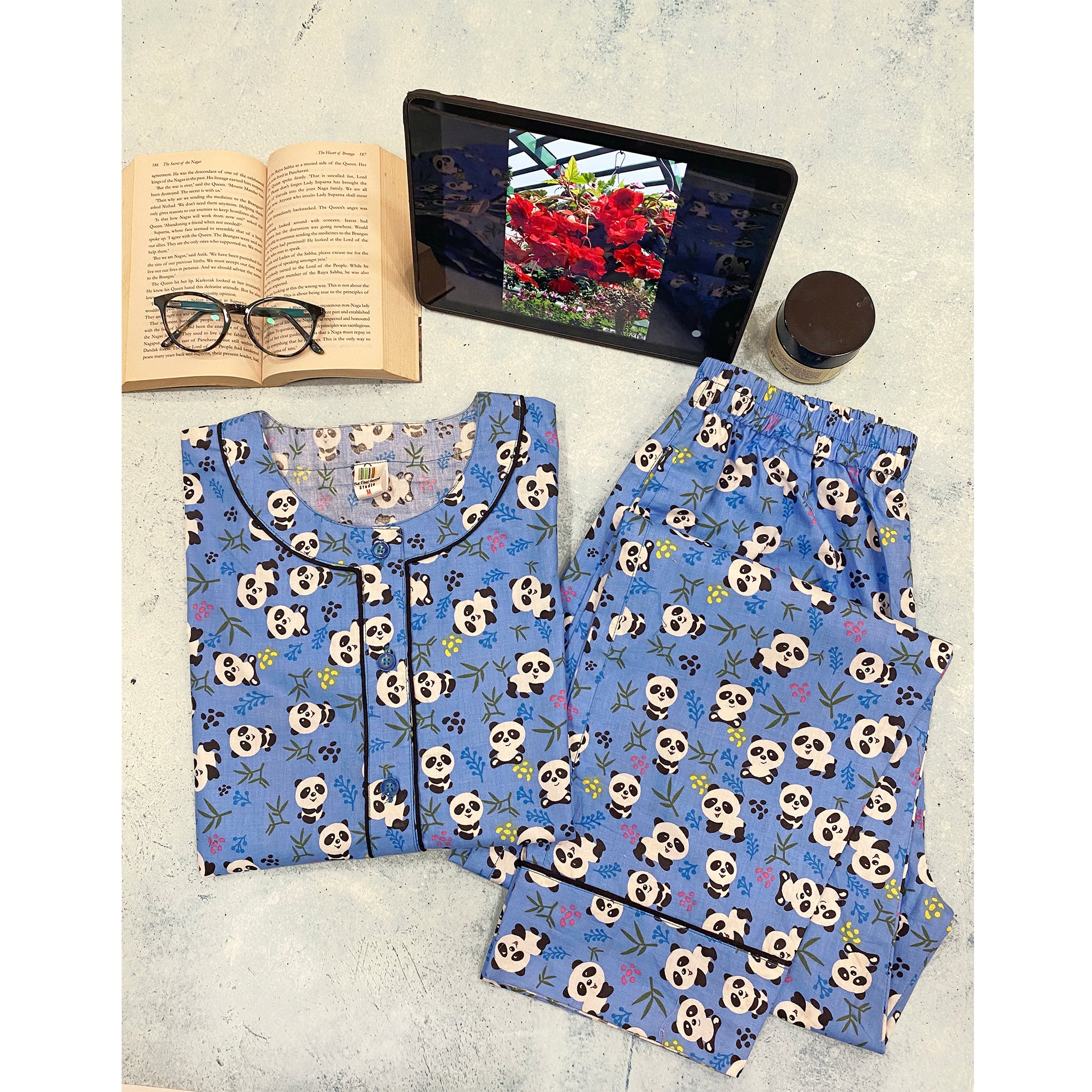 panda-print-cotton-night-suit