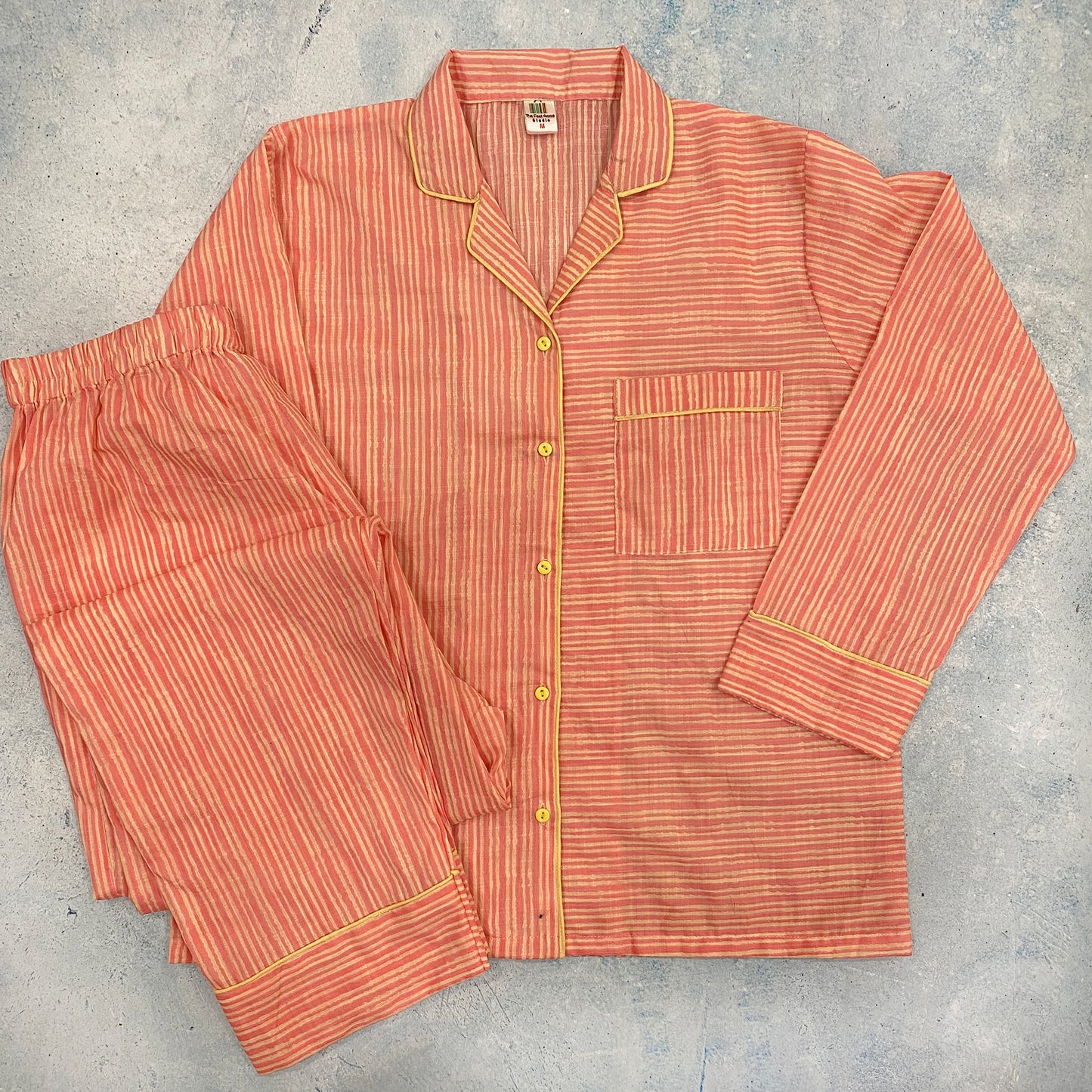 Orange Hued Summery Night Suit