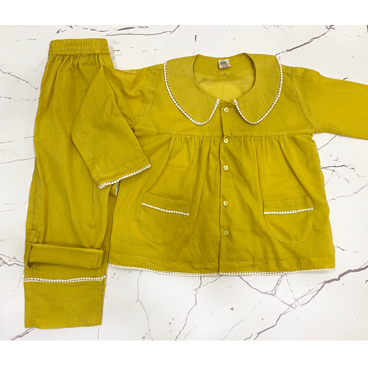 Gentle Cotton Mul Girls Night Suit
