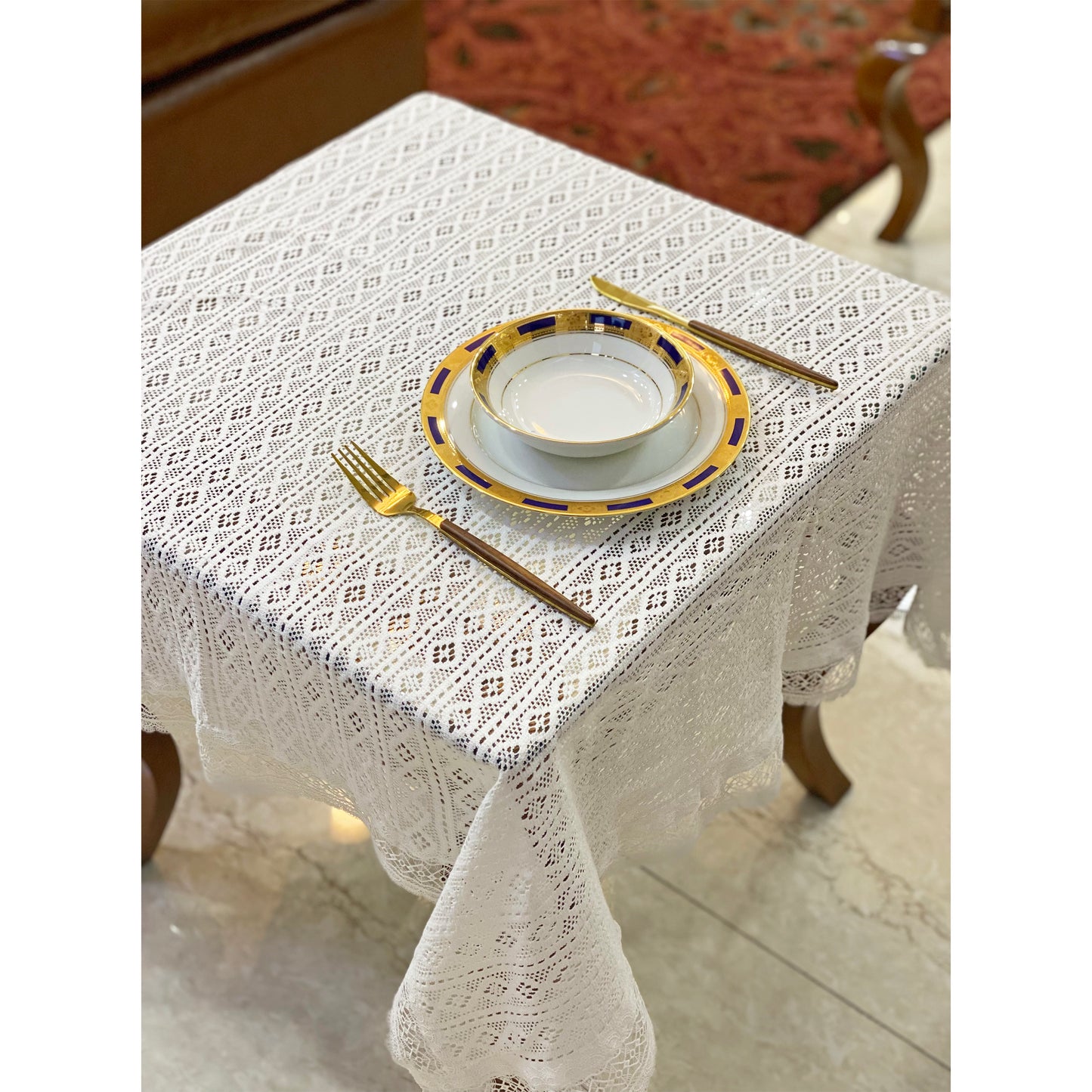 white net side table cloth cover online india