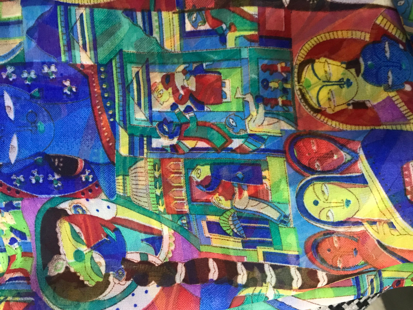 Modern Art Georgette Print