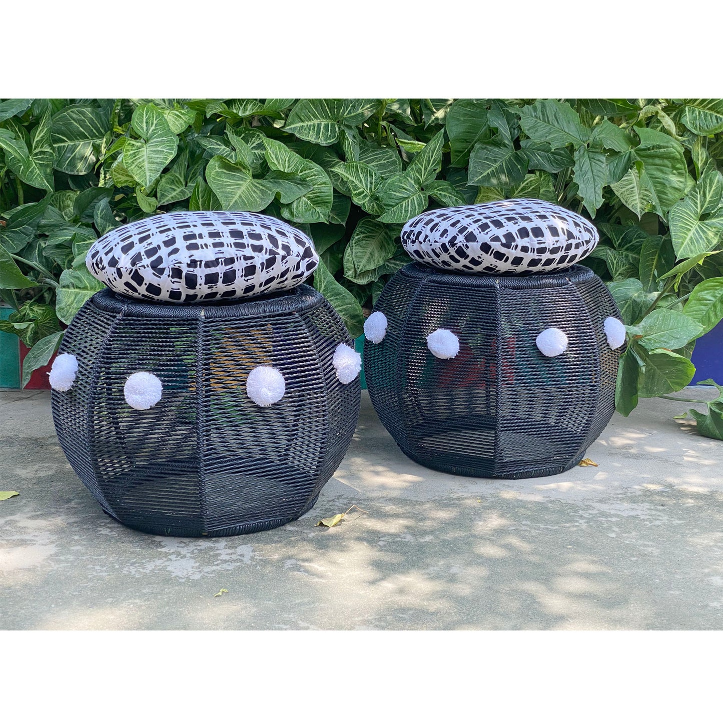 Zanzibar Pom Pom Cushy Seats (Twin Set)