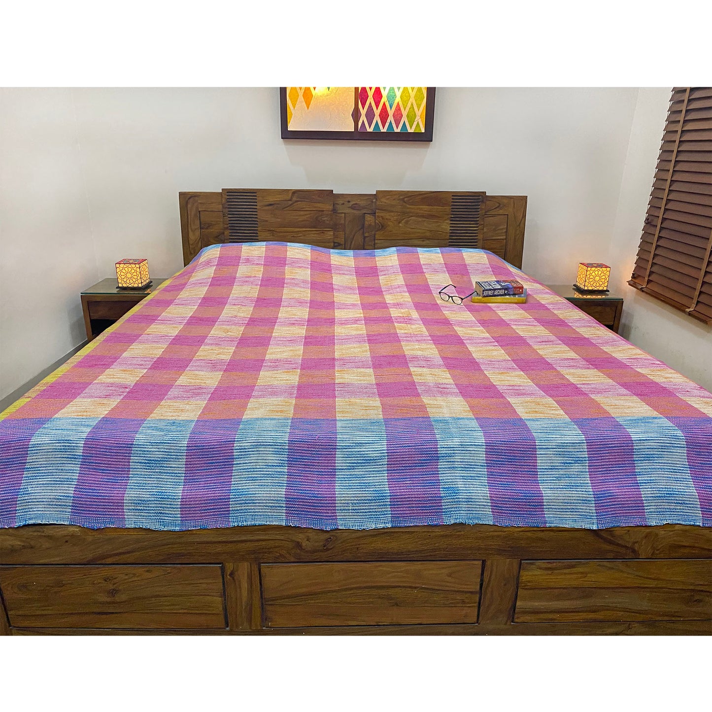 Soothing Handloom Indie Bed Cover