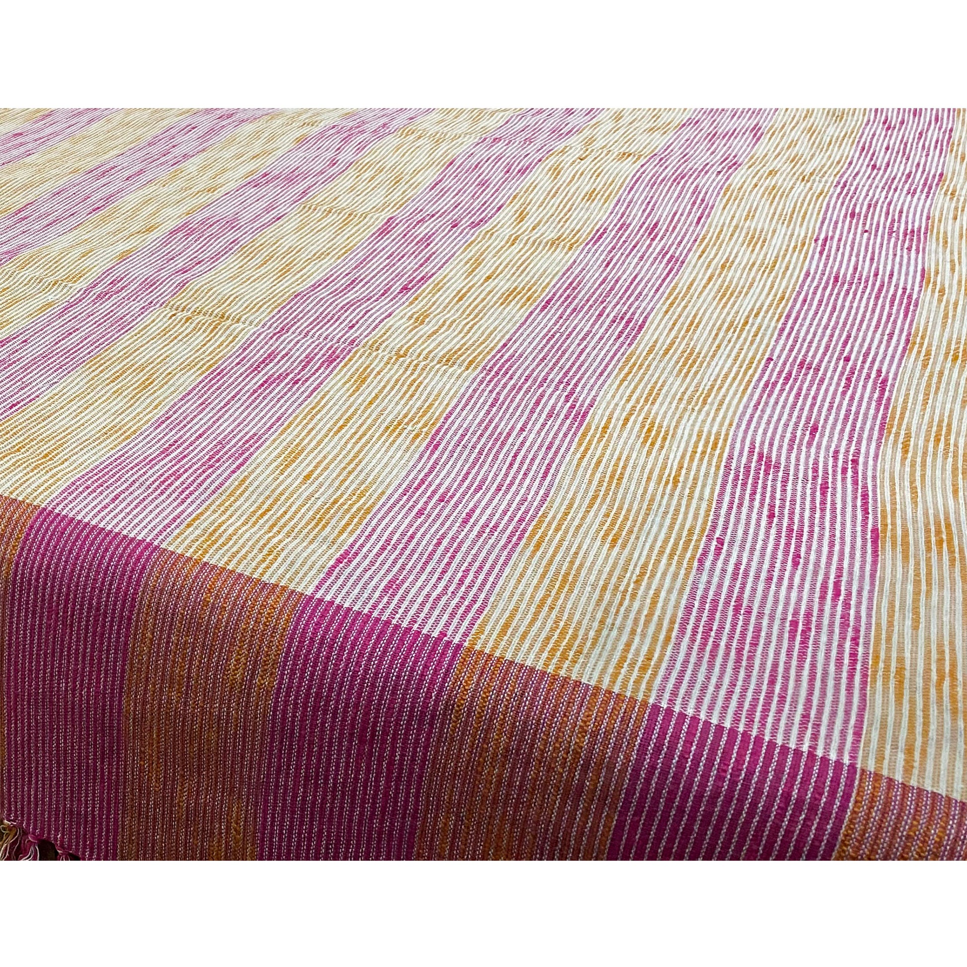 rainbow coloured cotton double bed cover india