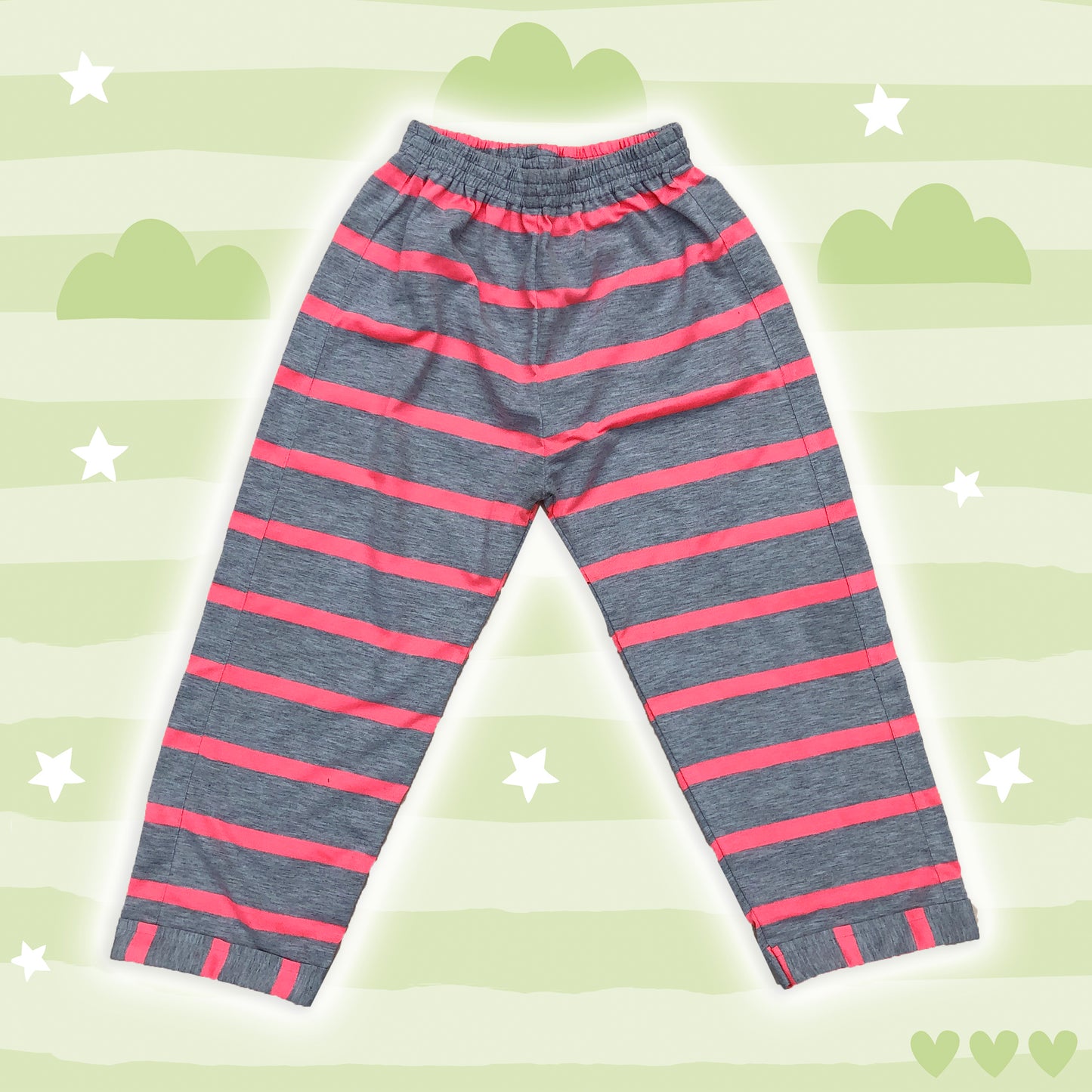 Pink Striped Cotton Lower