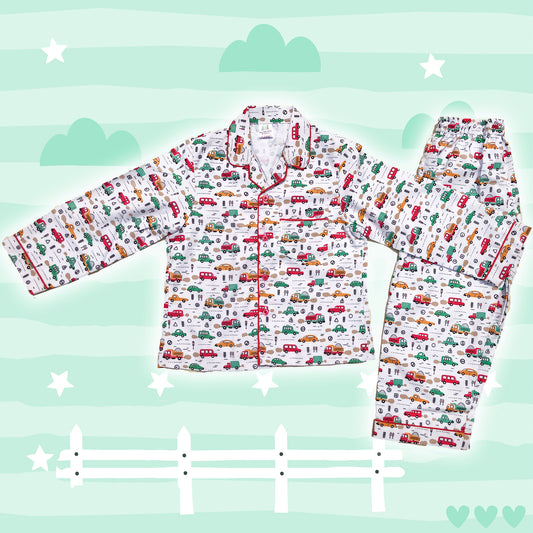 Love Cars Boys Night Suit