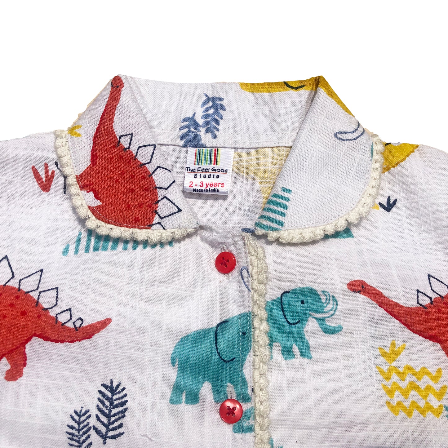Hello Dino Girls Night Suit