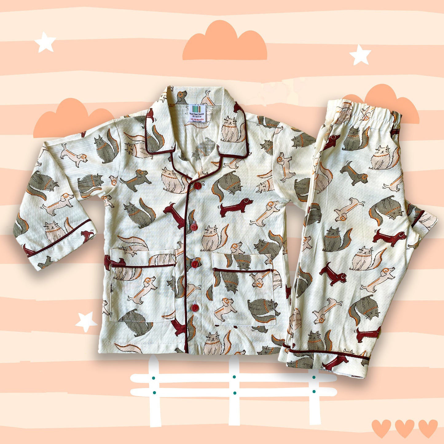 cute-dog-print-kids-night-suit-online