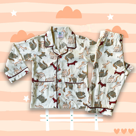 cute-dog-print-kids-night-suit-online