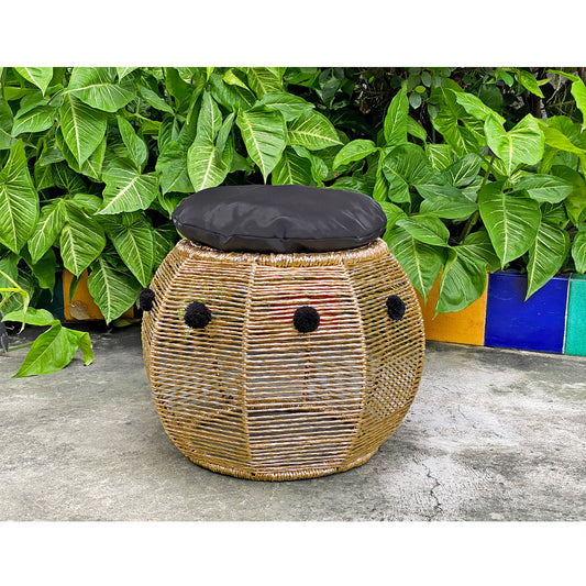Sparkly Gold Pom Pom Cushy Seat (Single Piece)