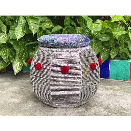 Cushy Silver Pom Pom Pod(Single Piece)