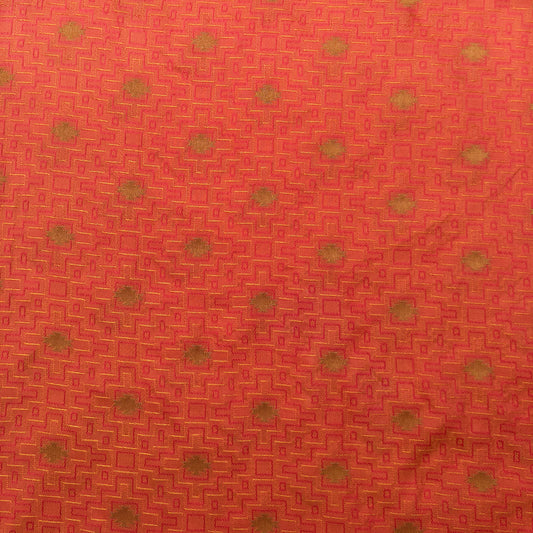 Orange Brocade Print