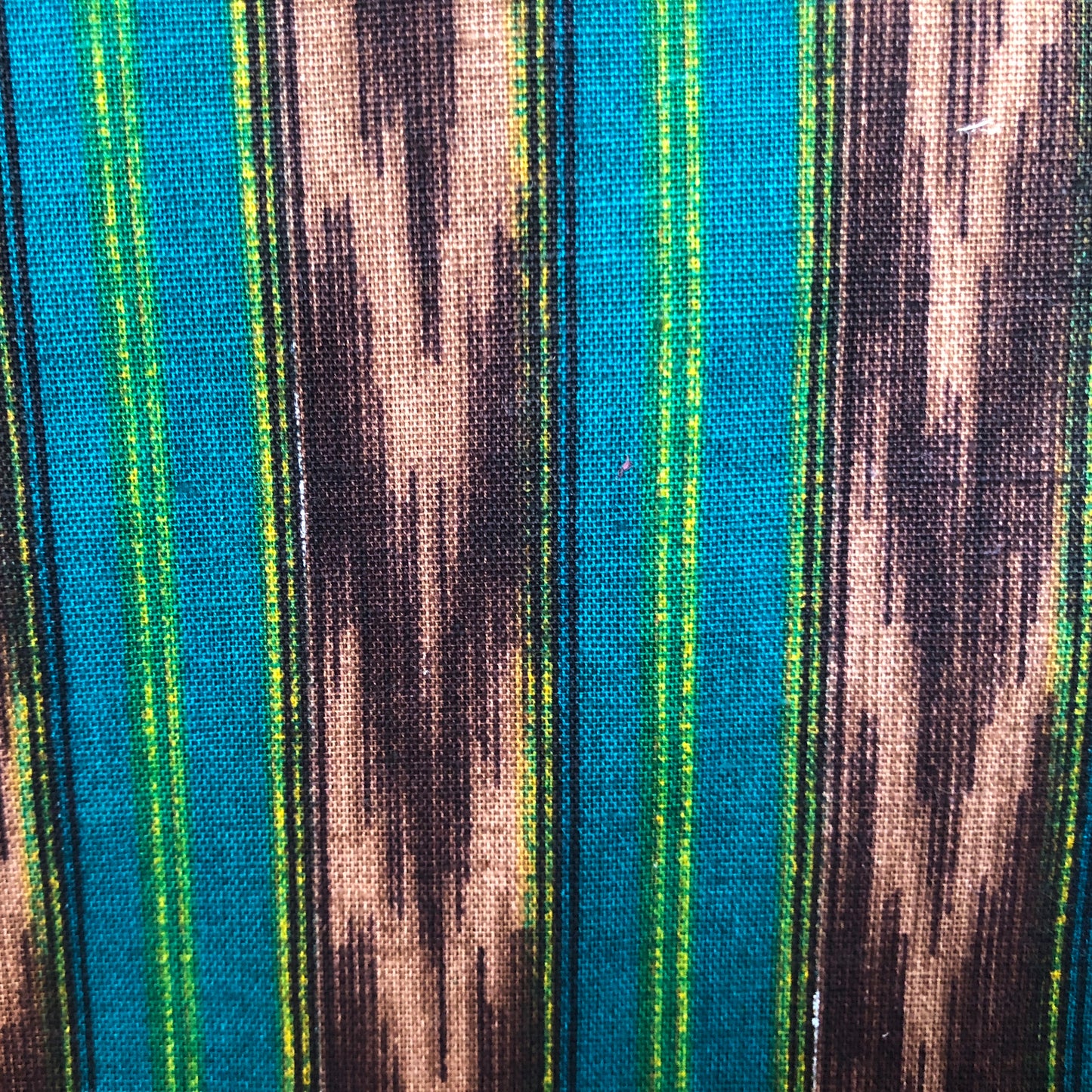 pure-khadi-fabric-in-green-and-black-ikat-print-online