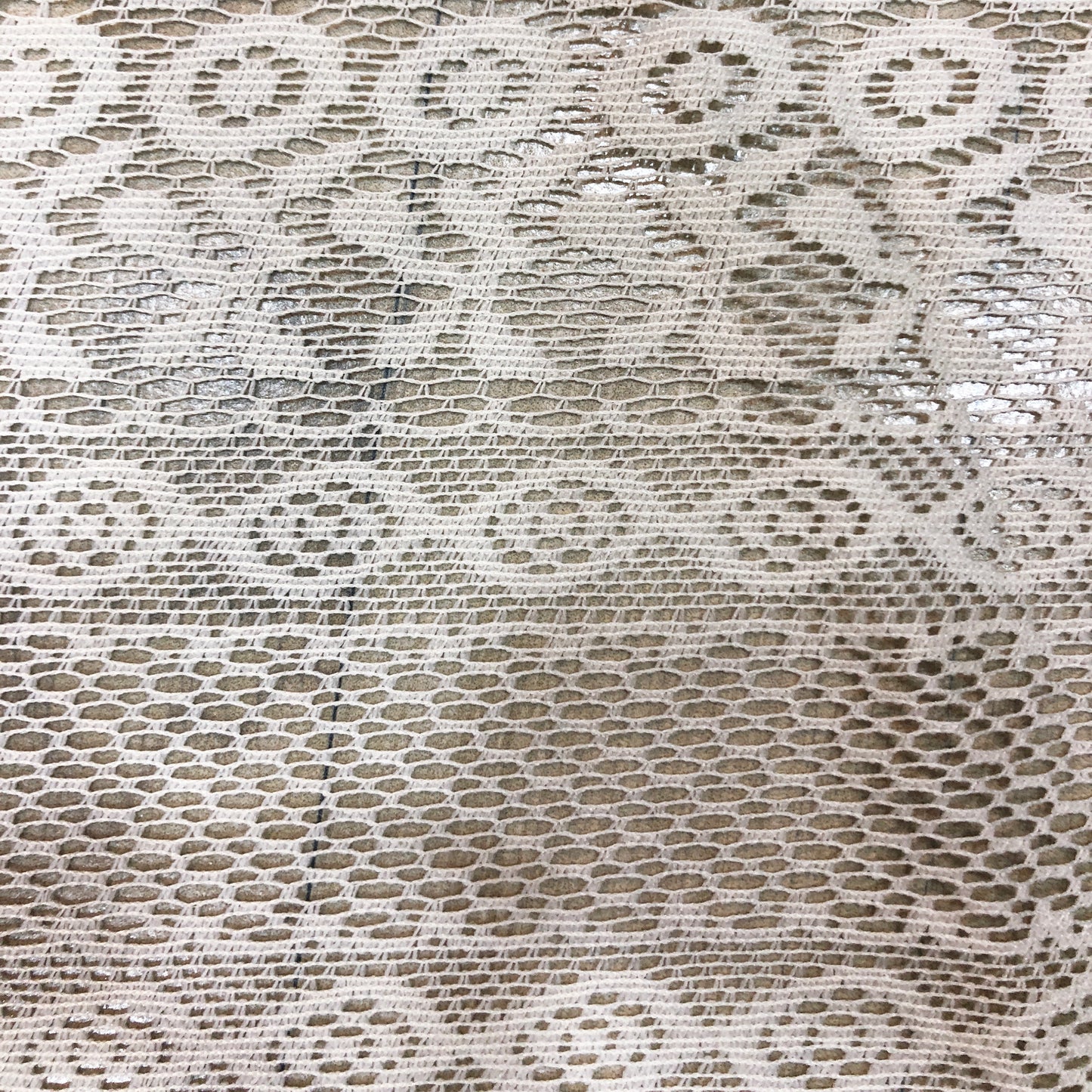 lacy net fabric piece in white colour