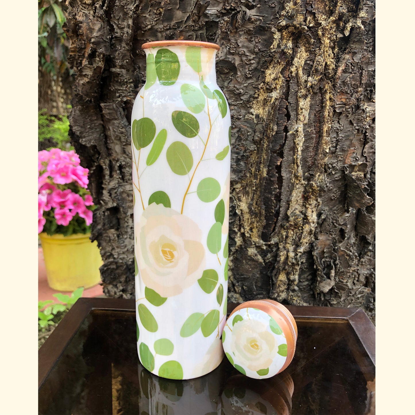Wild Rose Copper Bottle