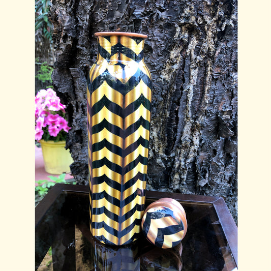 Gold & Black Copper Bottle