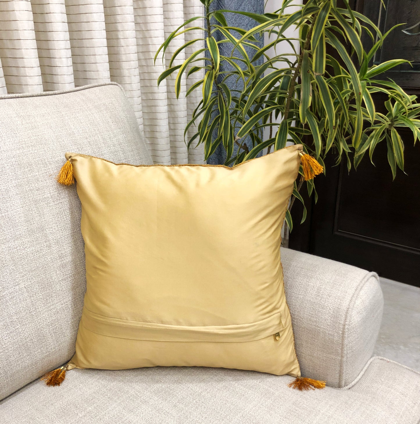 Luxe Brocade Cushion Cover