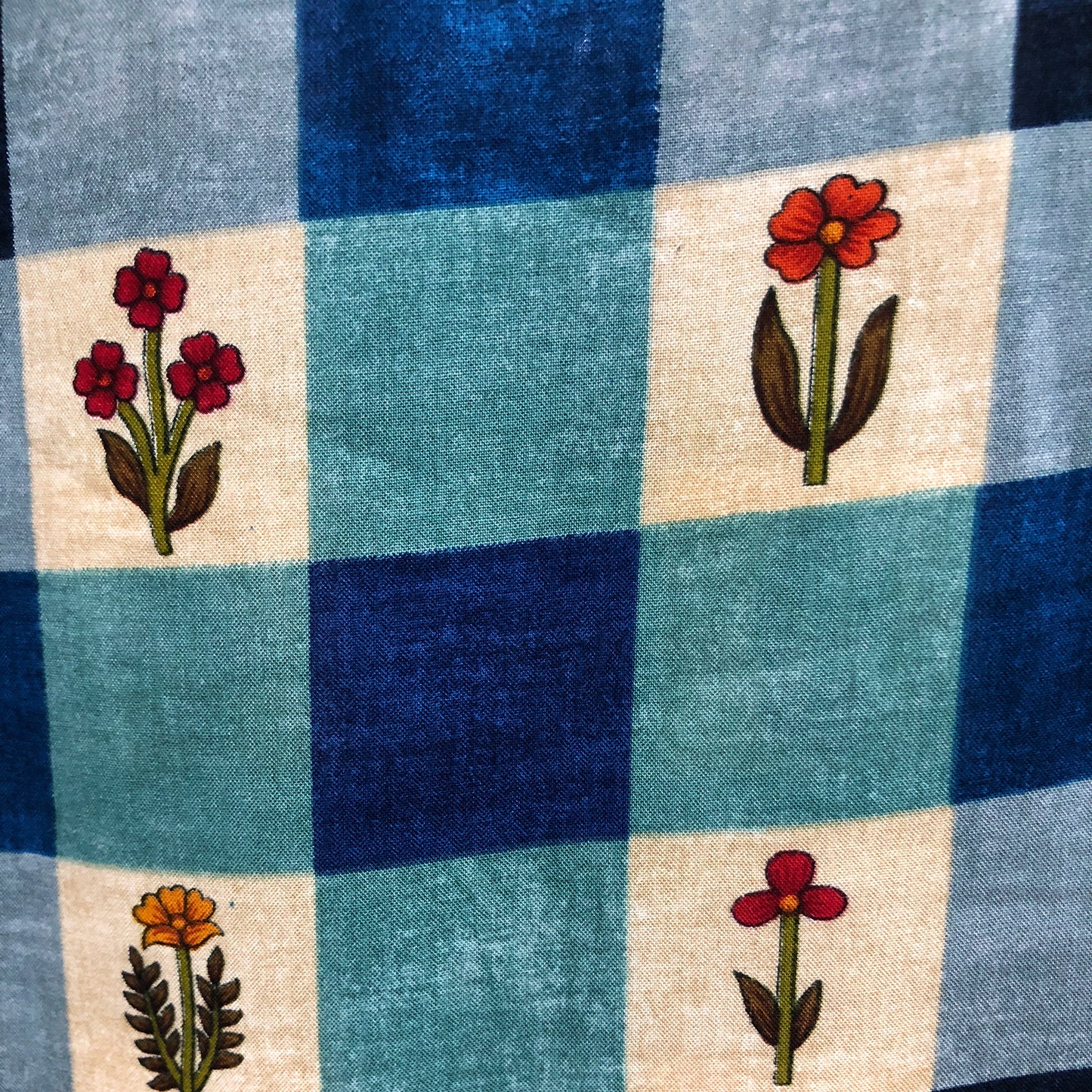 Classic Checks & Flowers Rayon Print