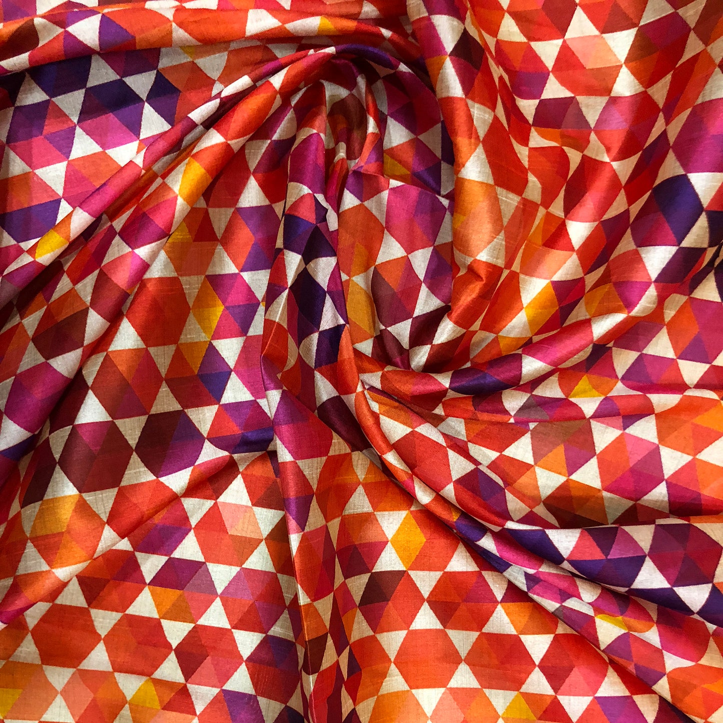 Tusser Silk Rang Bhara Print