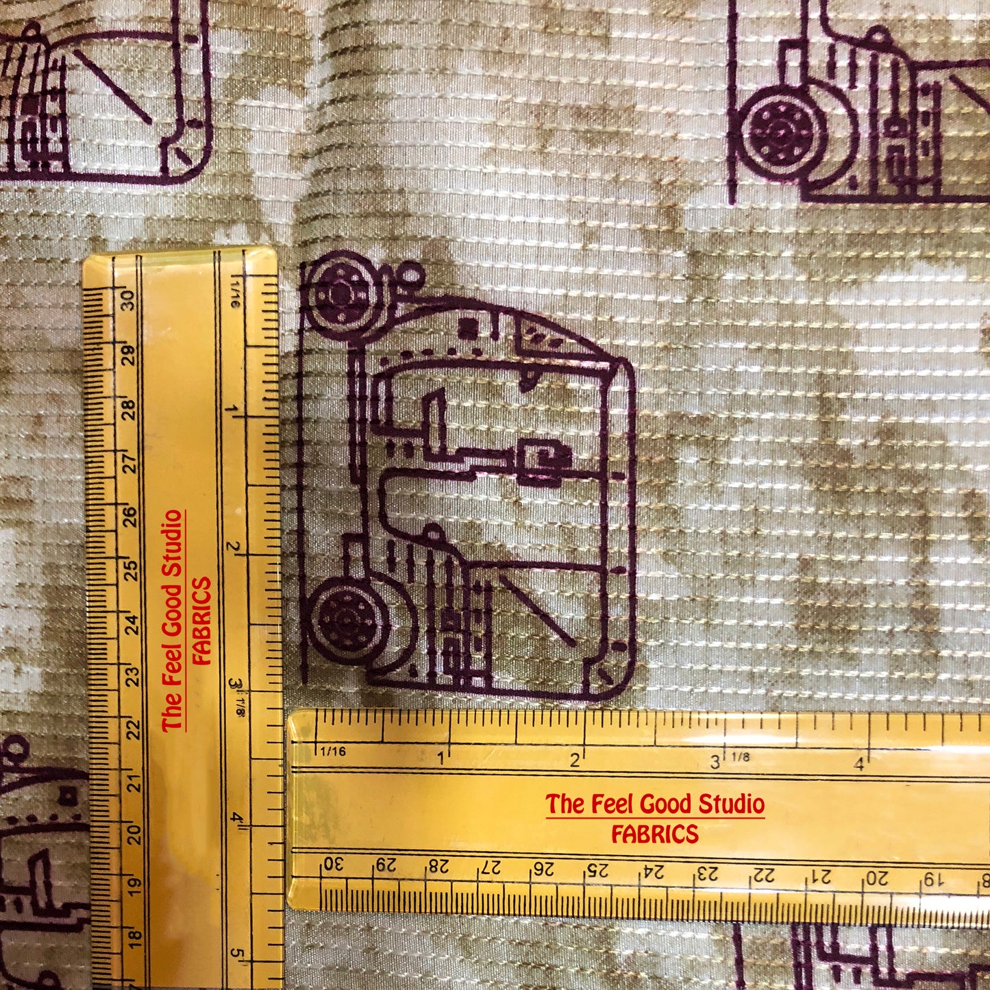 Tusser Kantha Autorickshaw Print