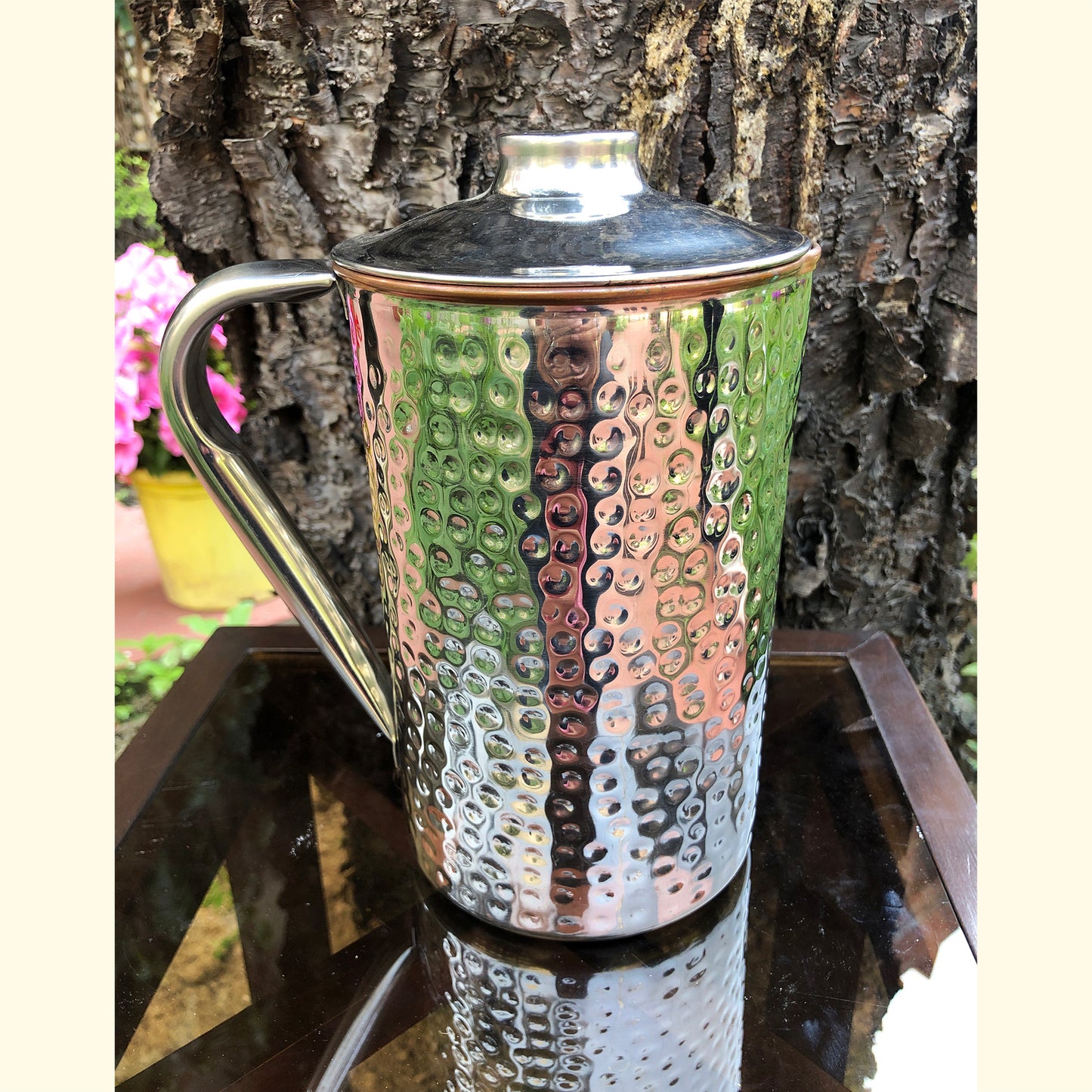 Silver Finished Copper Jug