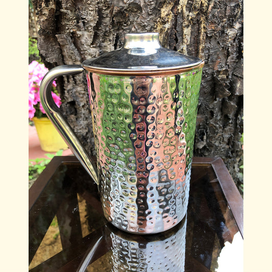 Silver Finished Copper Jug