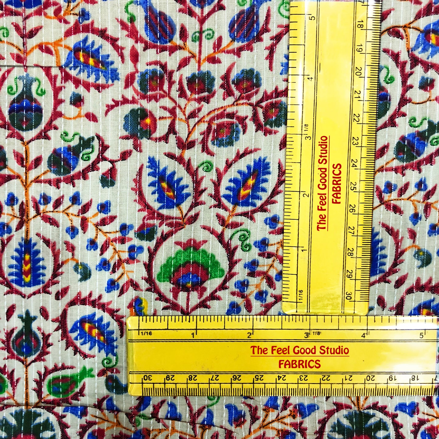 Morpankh Cotton Kantha Print Fabric
