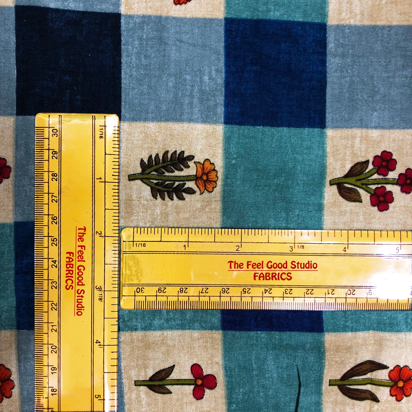 Classic Checks & Flowers Rayon Print