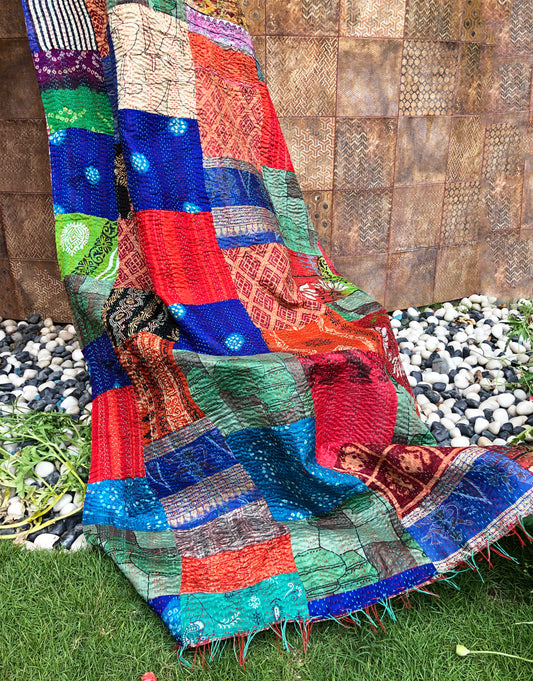 Kutch Art Patchwork Reversible Dupatta