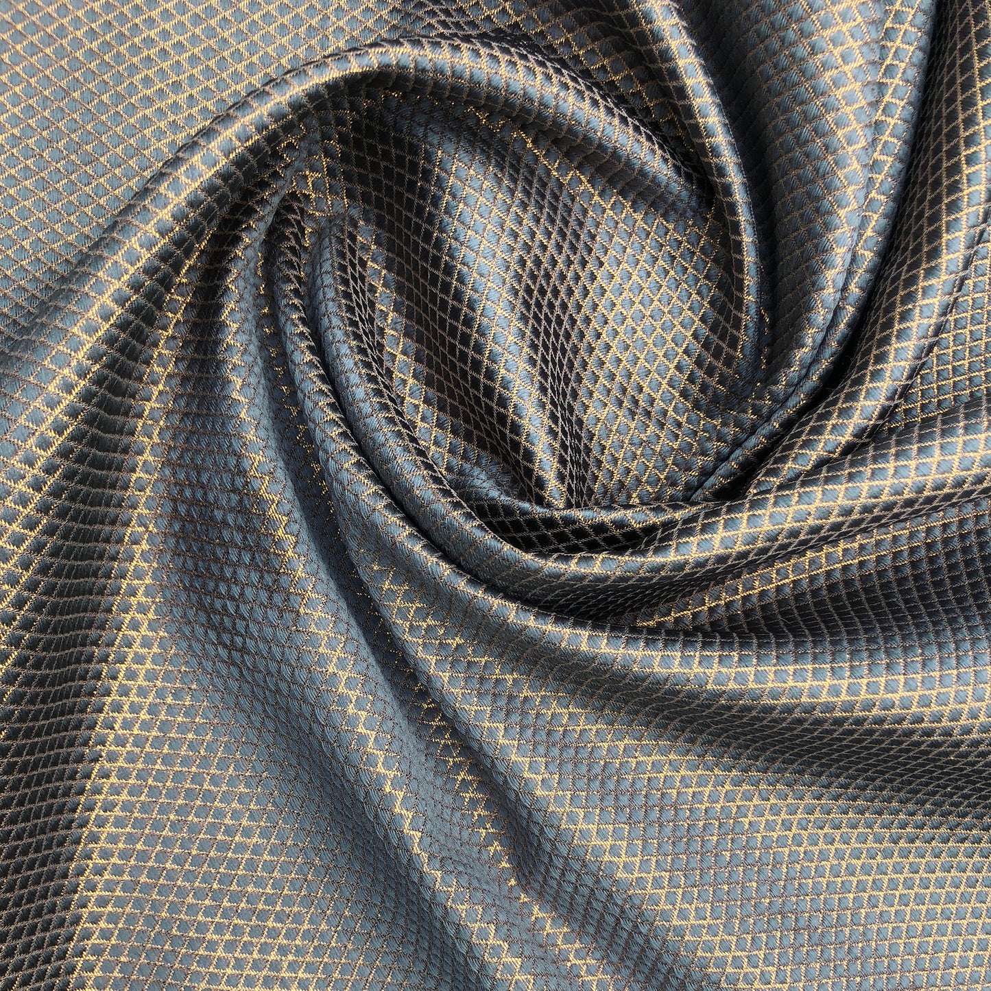 Slate Grey Brocade Print