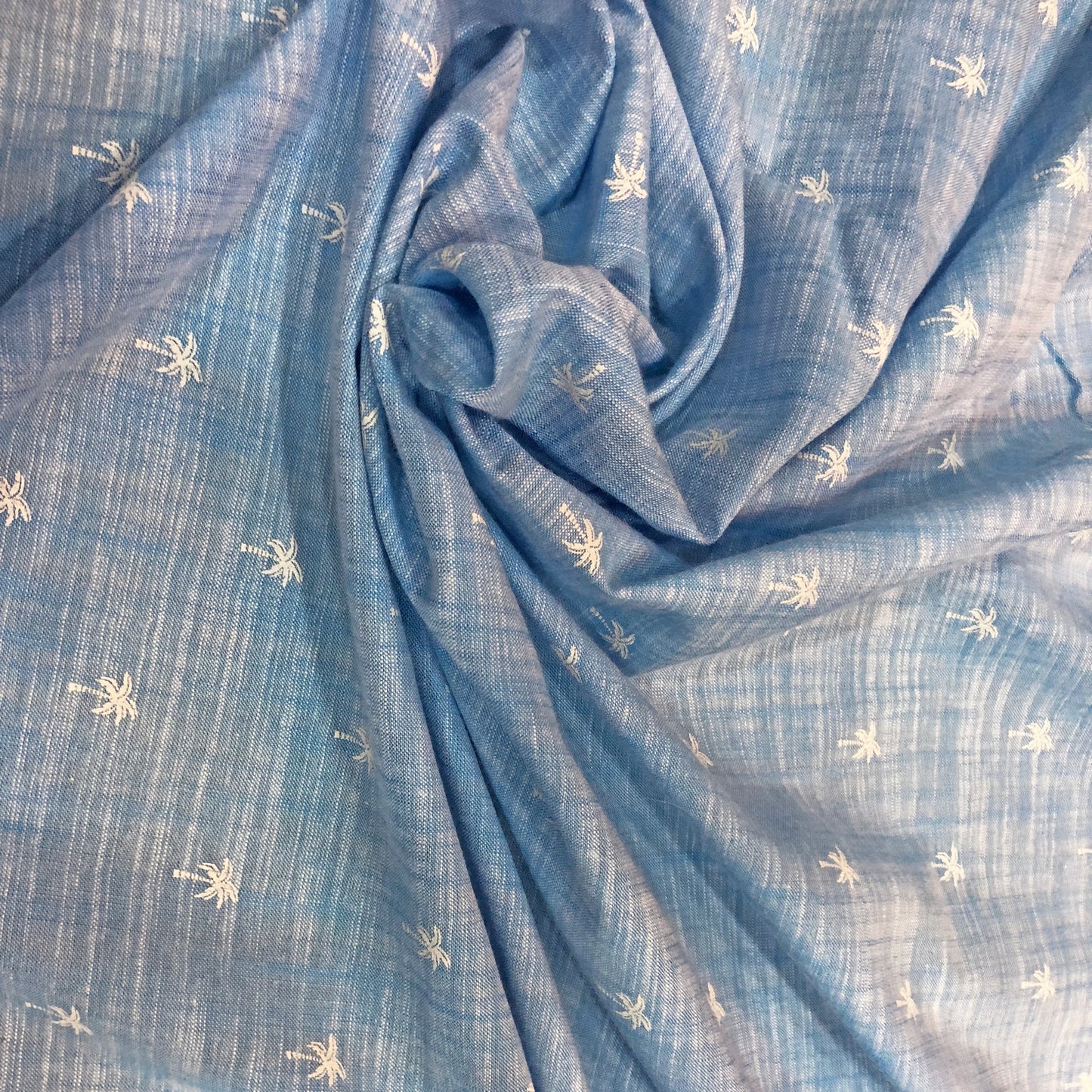 Sea Blue Cotton Print