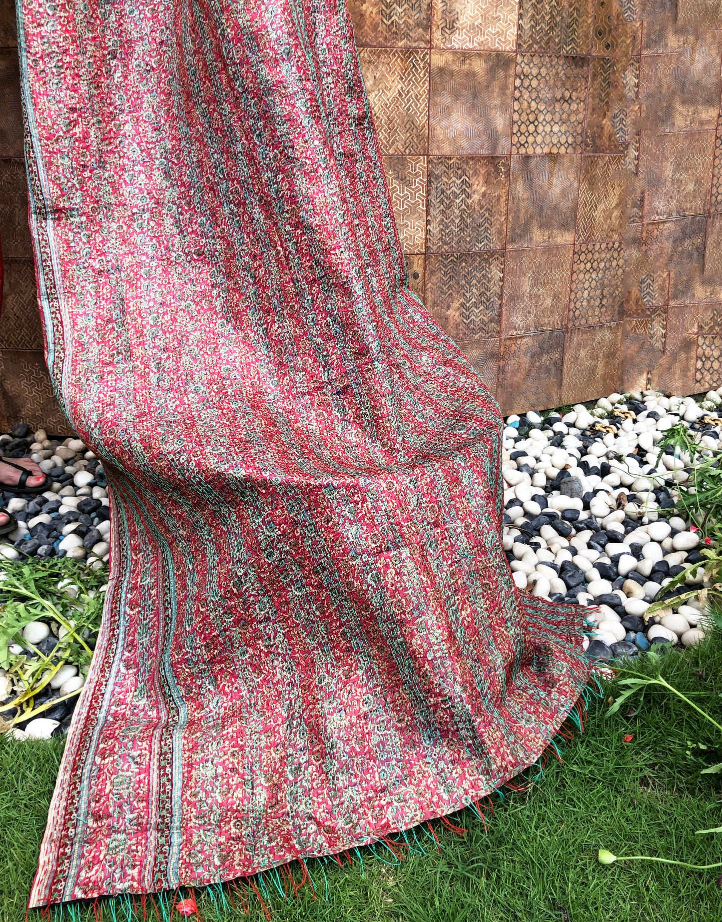 Kutch Art Patchwork Reversible Dupatta