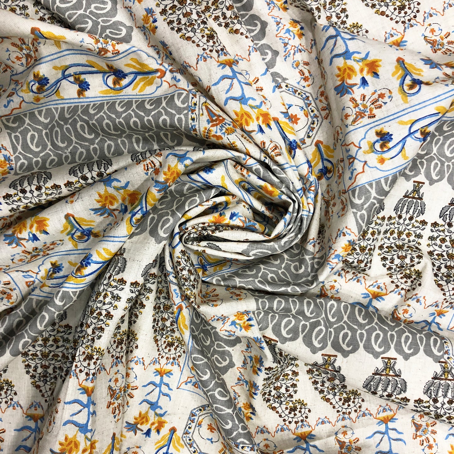 Indie Folk Paisley HandSpun Cotton Print