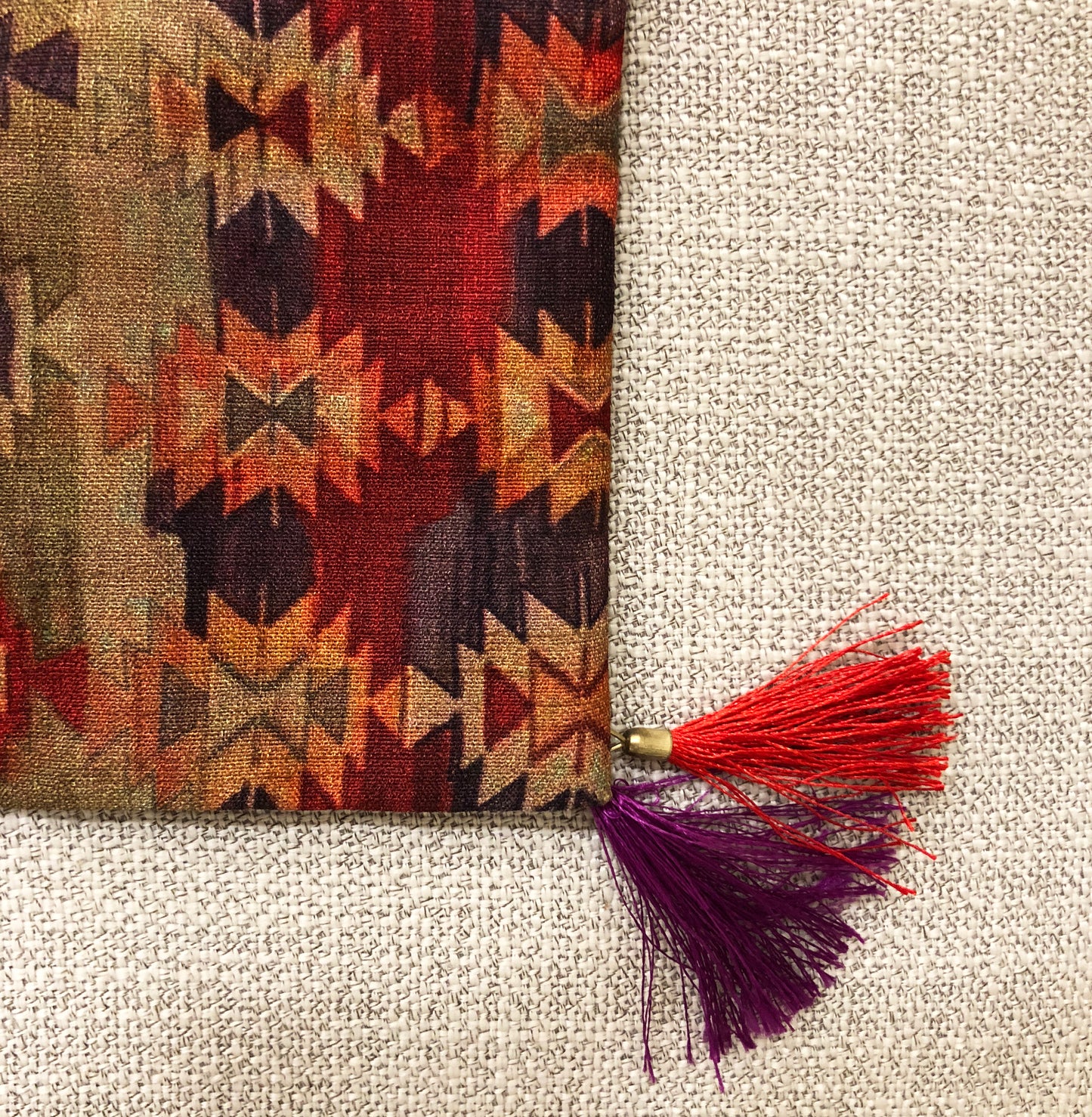 Traditional Indo Tussar Silk Cushion Cover