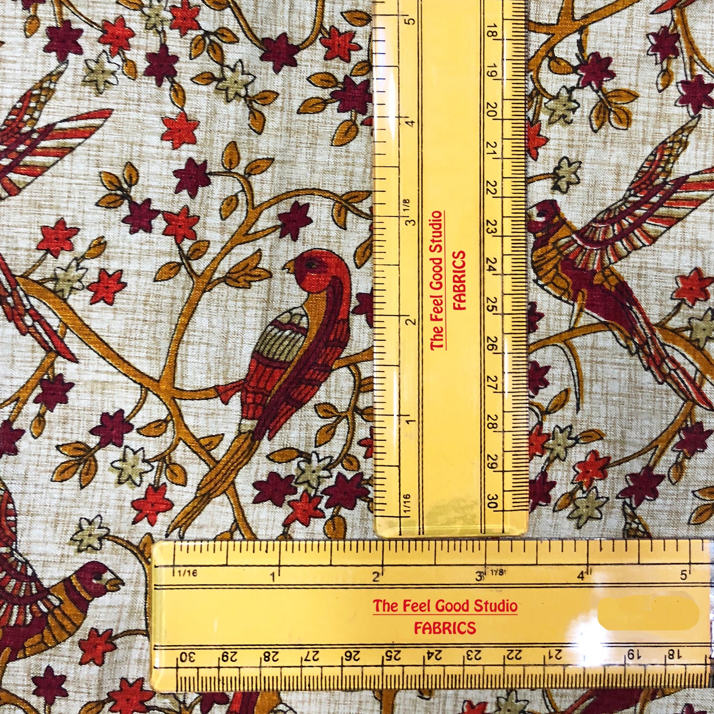Tusser Silk Khoobsurat Parindey Print