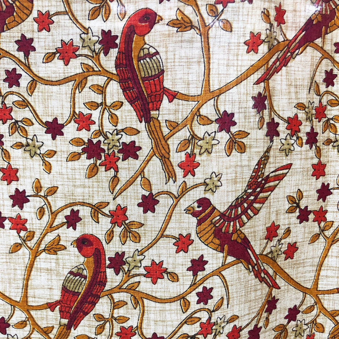 Tusser Silk Khoobsurat Parindey Print