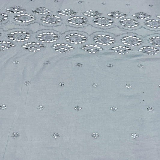 Blue Stone Grey Hakoba Cotton Fabric