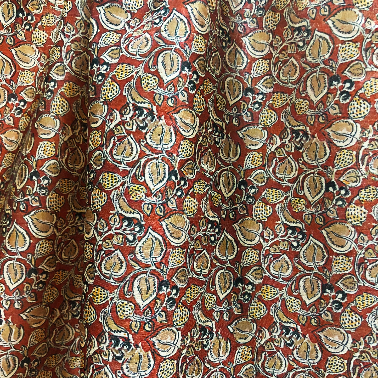 Tusser Silk Teen Patti Print