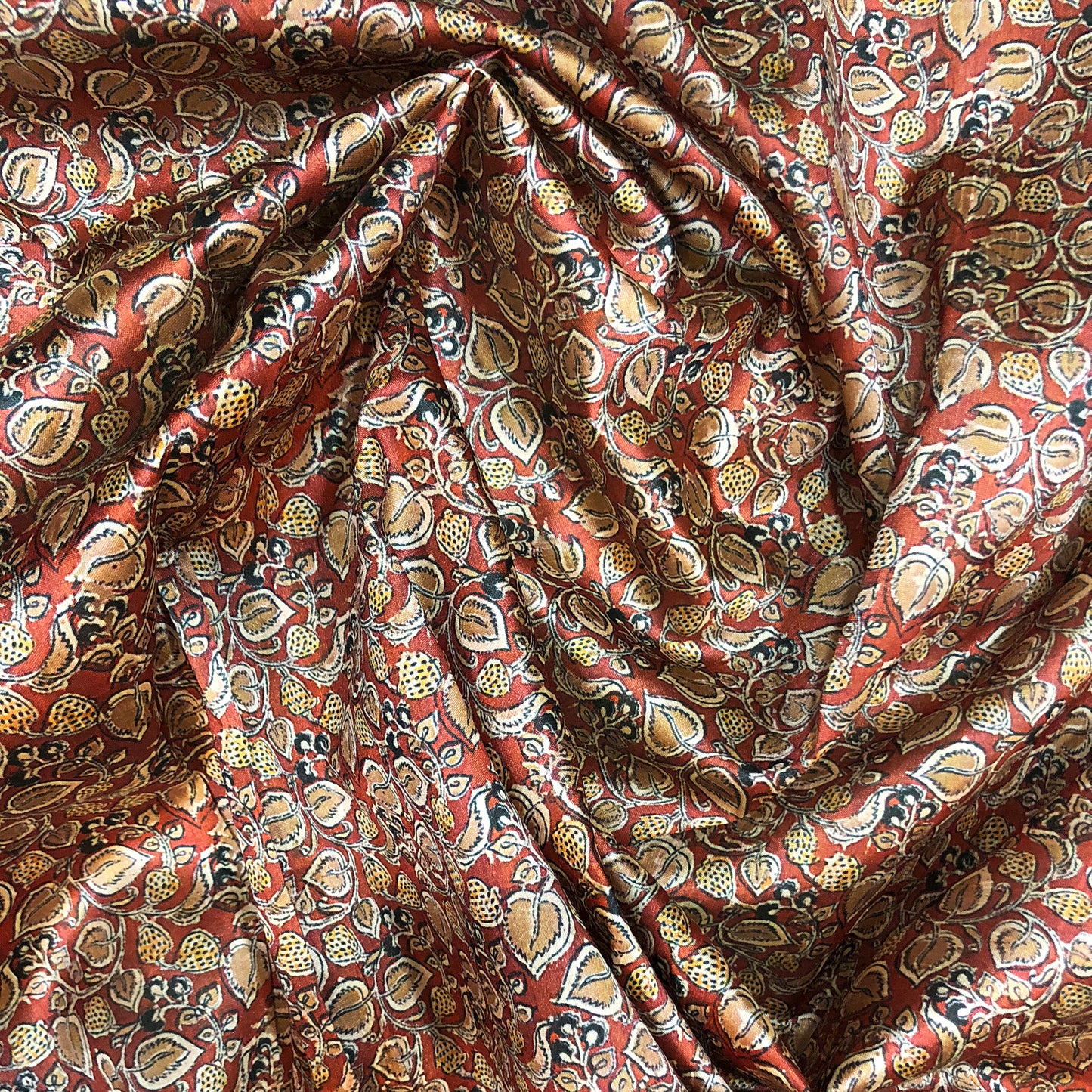 Tusser Silk Teen Patti Print