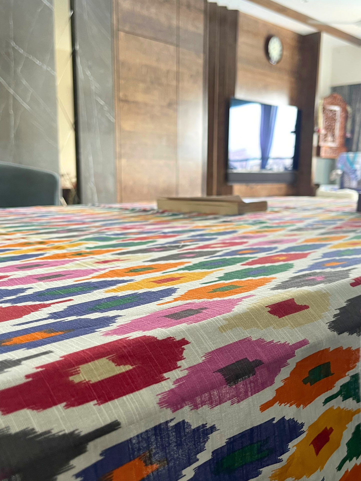 bright colourful table cover for dining table online