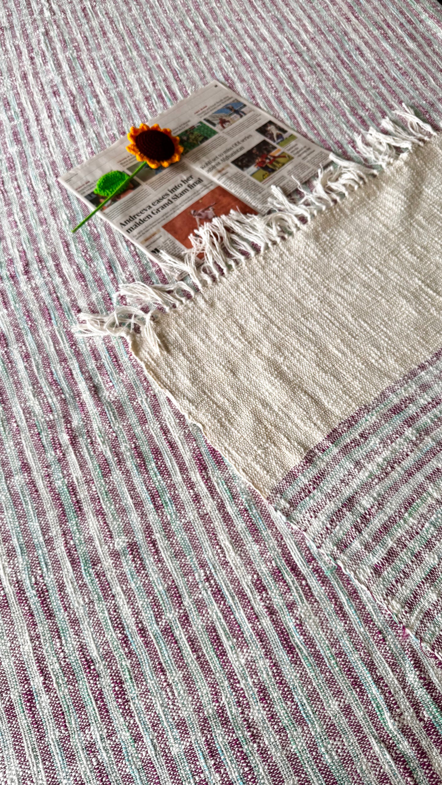 Aangan Indian Handloom Bed Cover