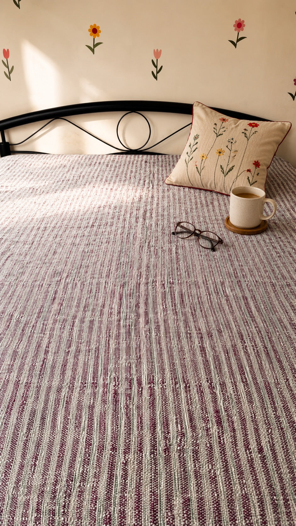Aangan Indian Handloom Bed Cover