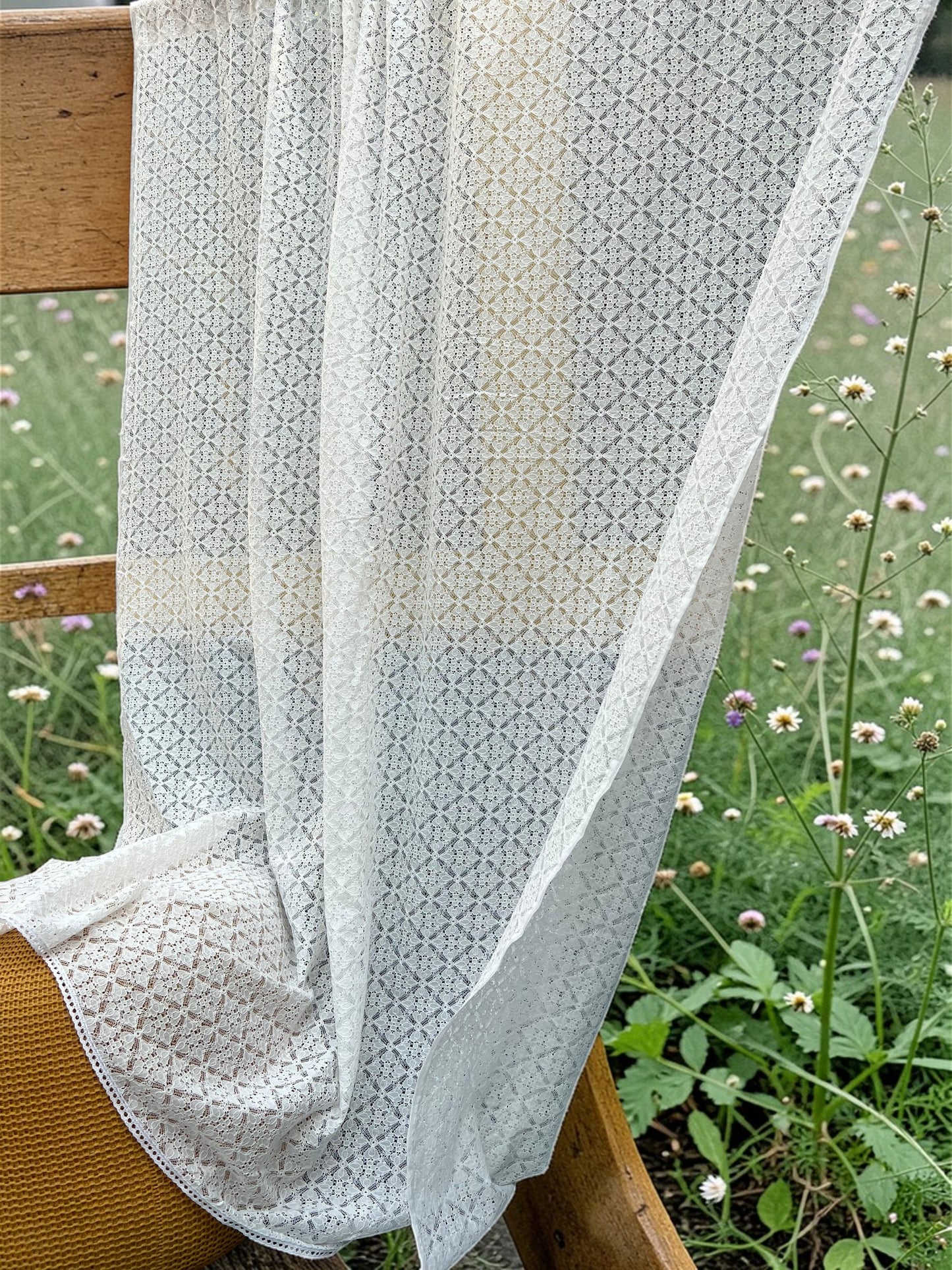 Beach House Net Curtains Pack of 2