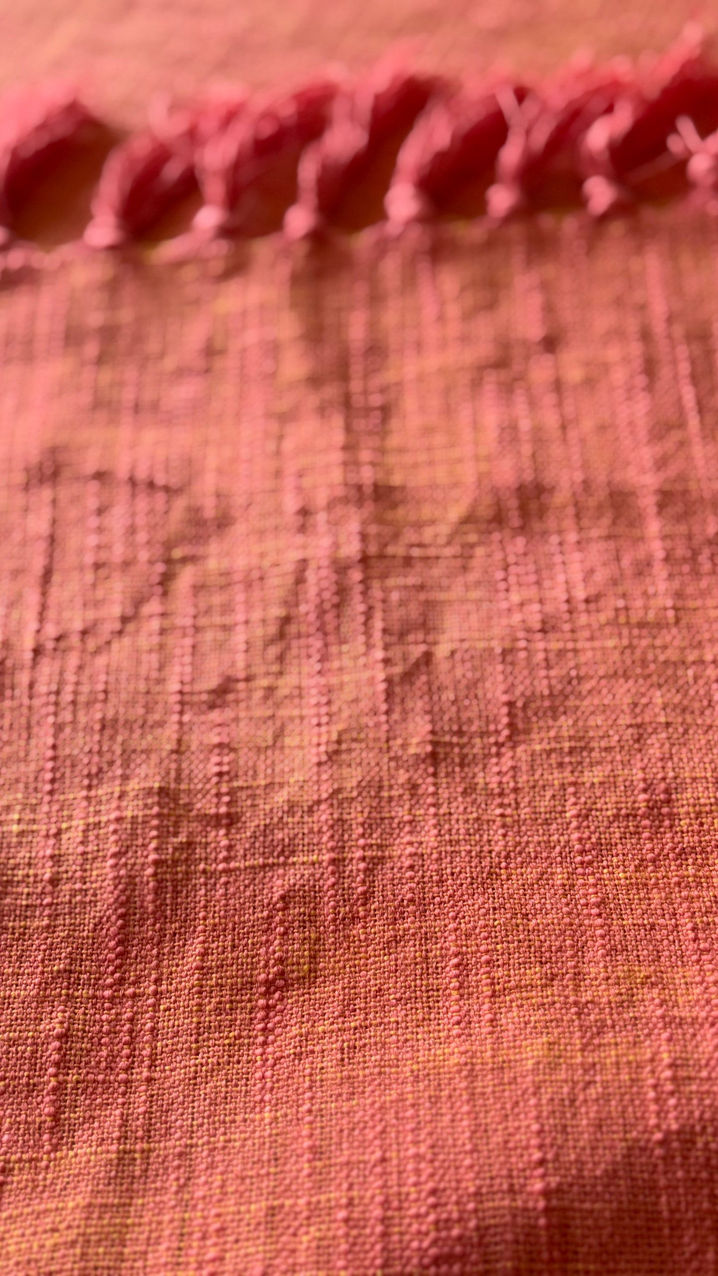 Gerua Aangan Handloom Bed Cover