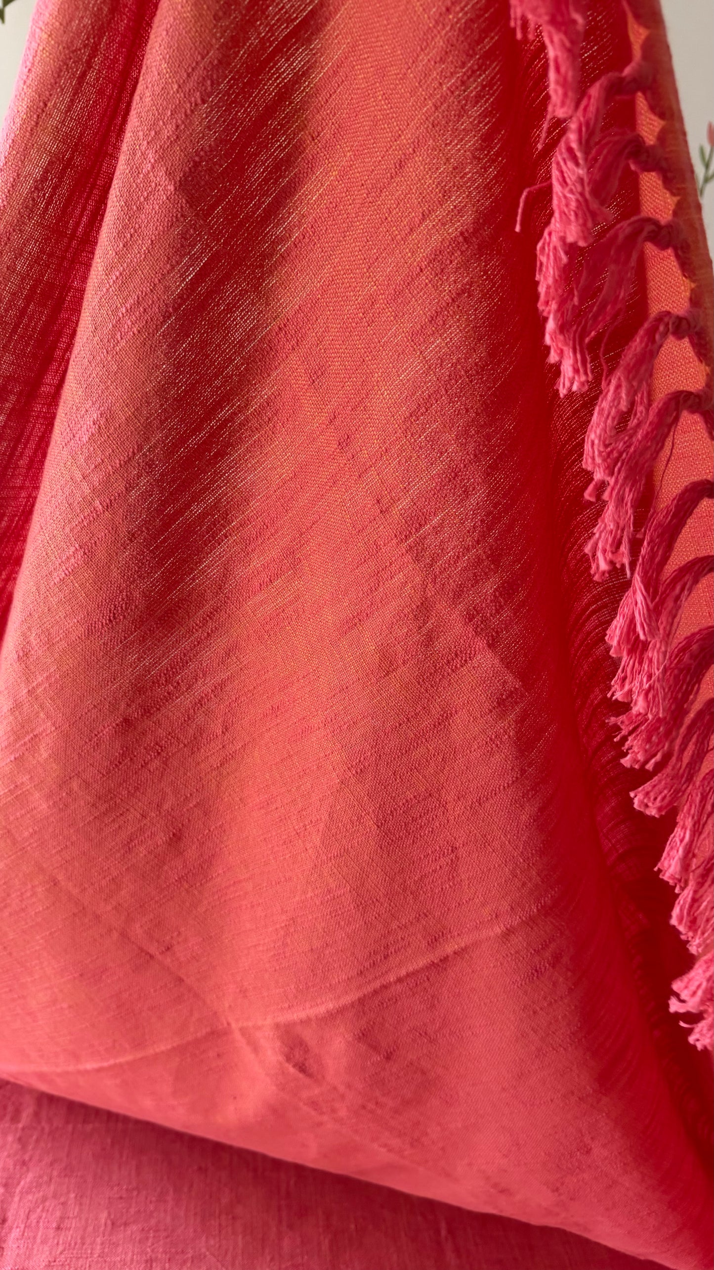 Gerua Aangan Handloom Bed Cover