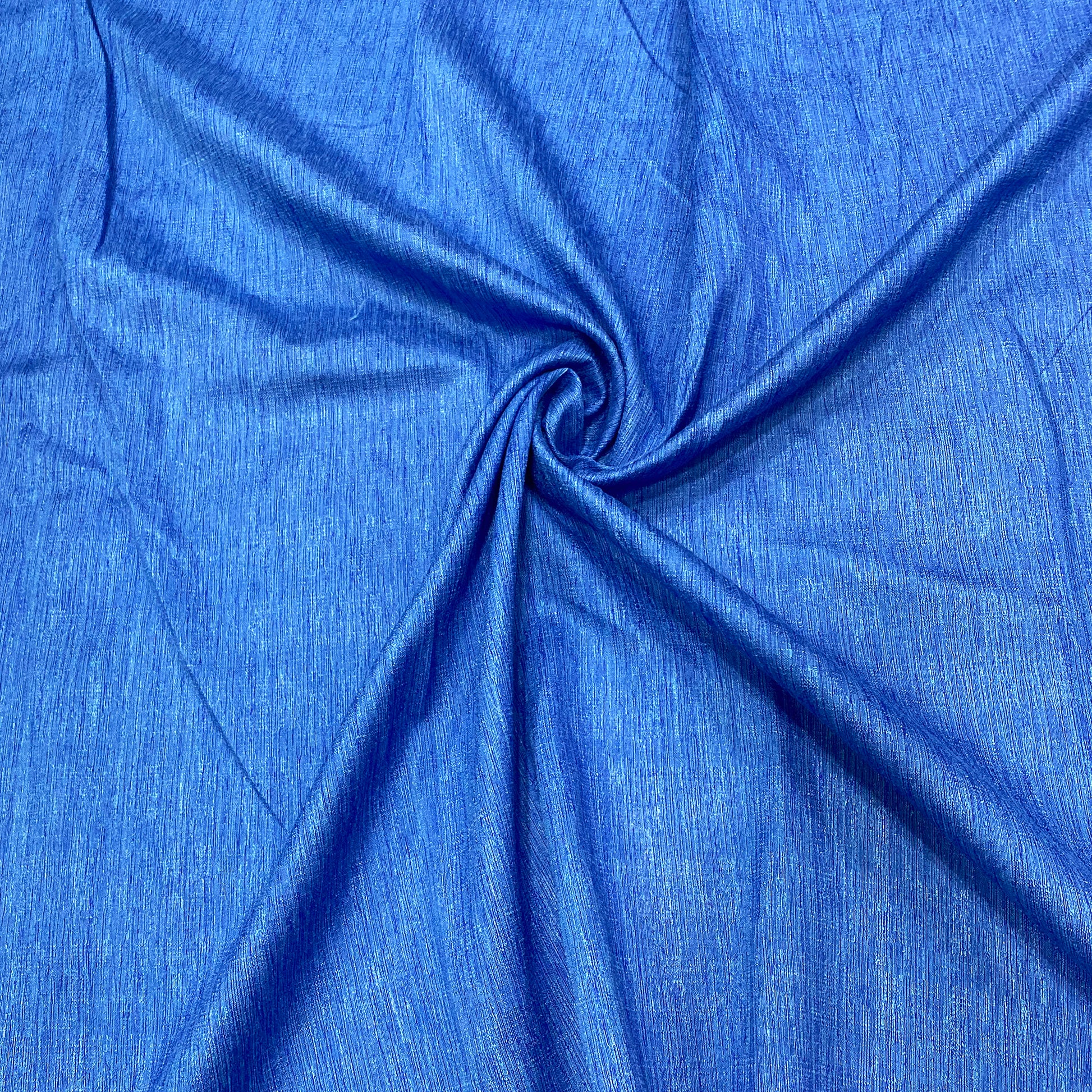 handspun raw silk blue cotton dress material online