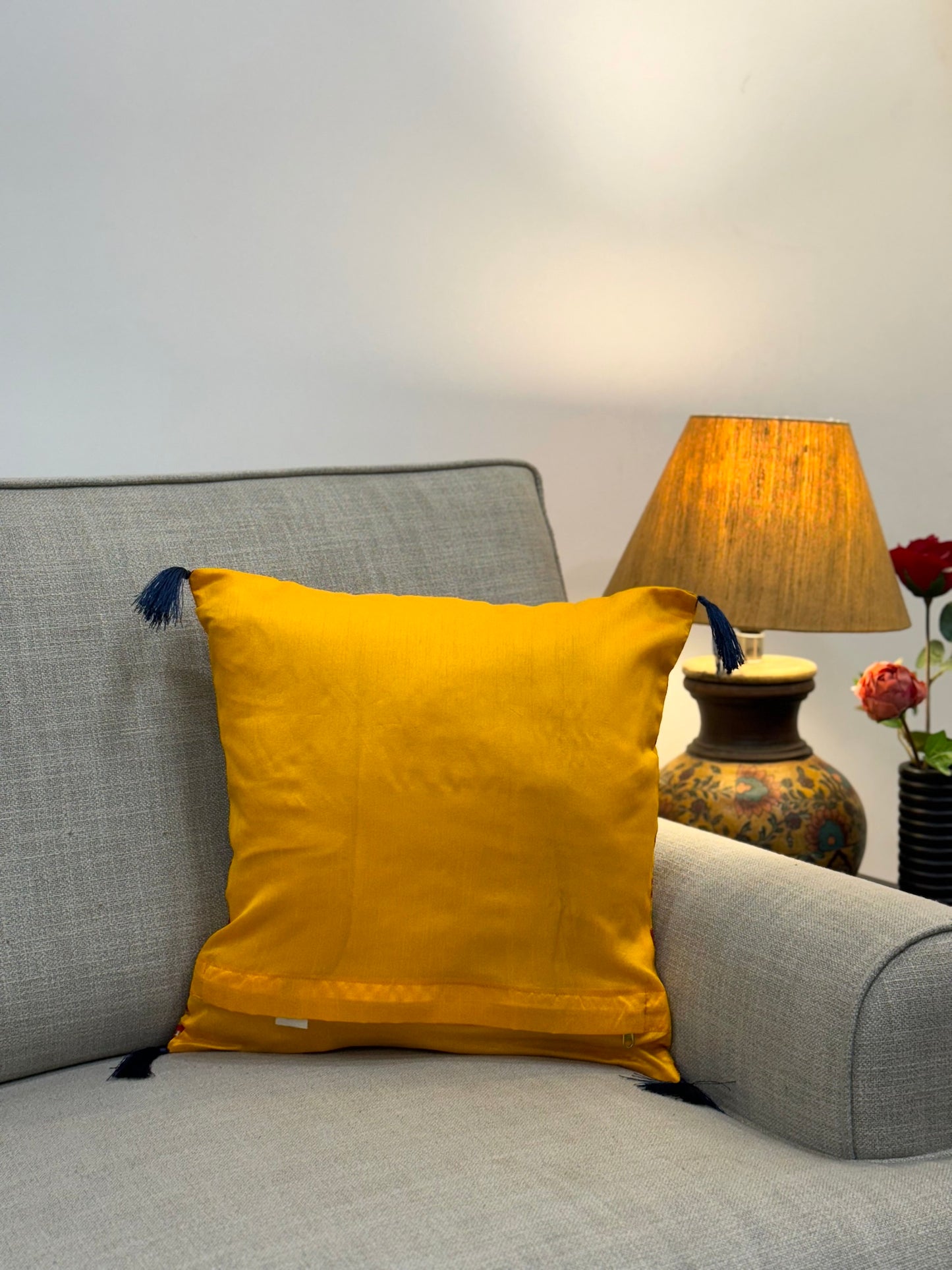 Luxe Patola Silk Cushion Cover