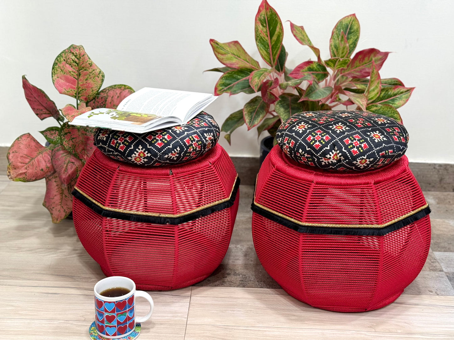 Paprika Red Cushy Seats (Twin Set)